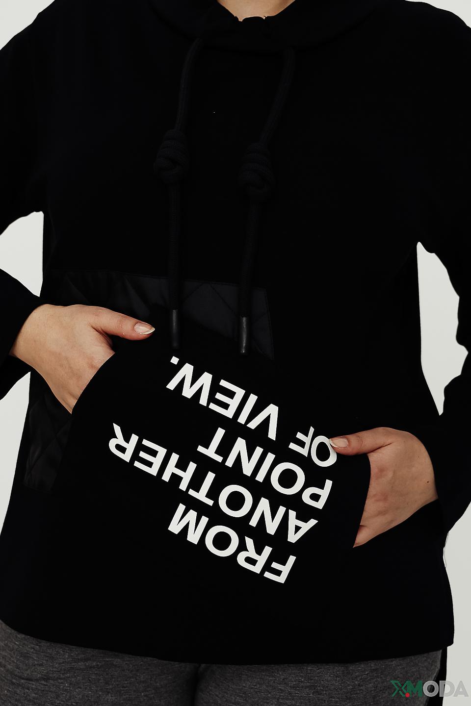 Пуловер Doris Streich с принтом чёрный