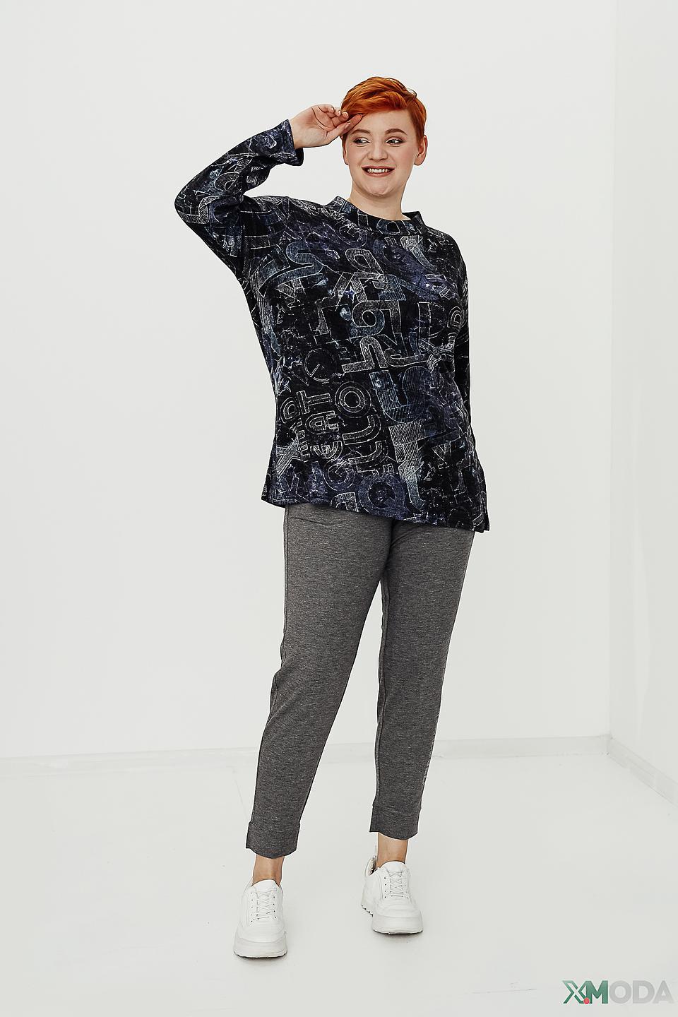 Брюки трикотажные Doris Streich серые