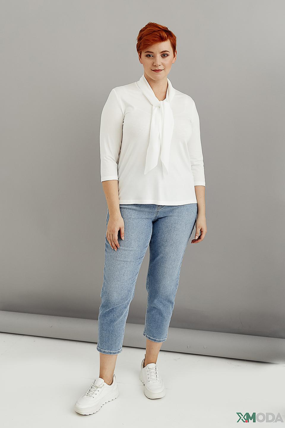 Блуза Frank Walder с завязкой белая