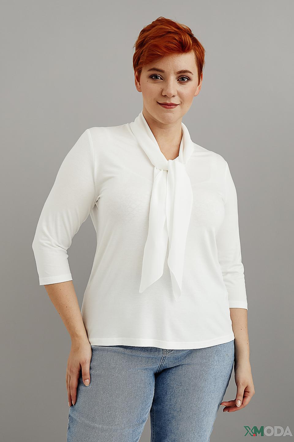 Блуза Frank Walder с завязкой белая