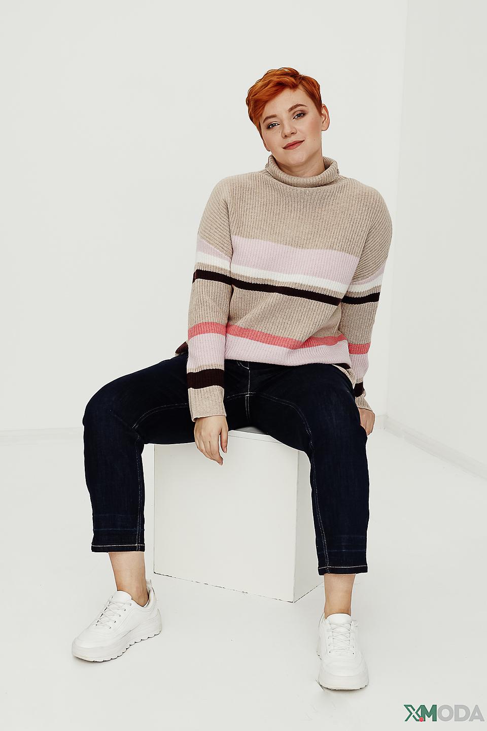 Водолазка Gerry Weber в полоску бежевая