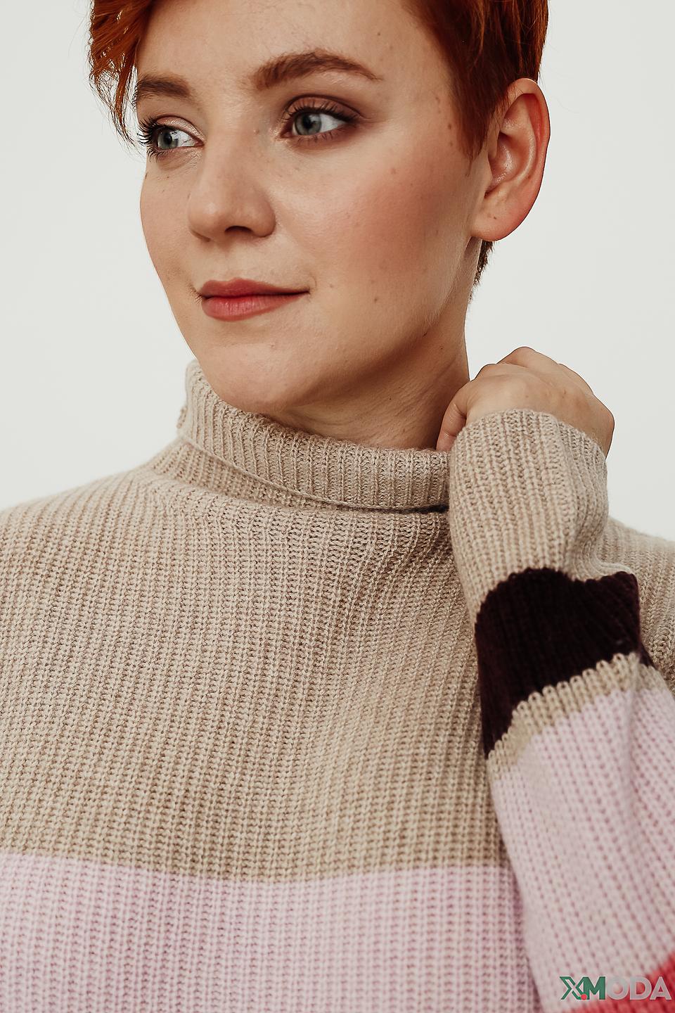 Водолазка Gerry Weber в полоску бежевая