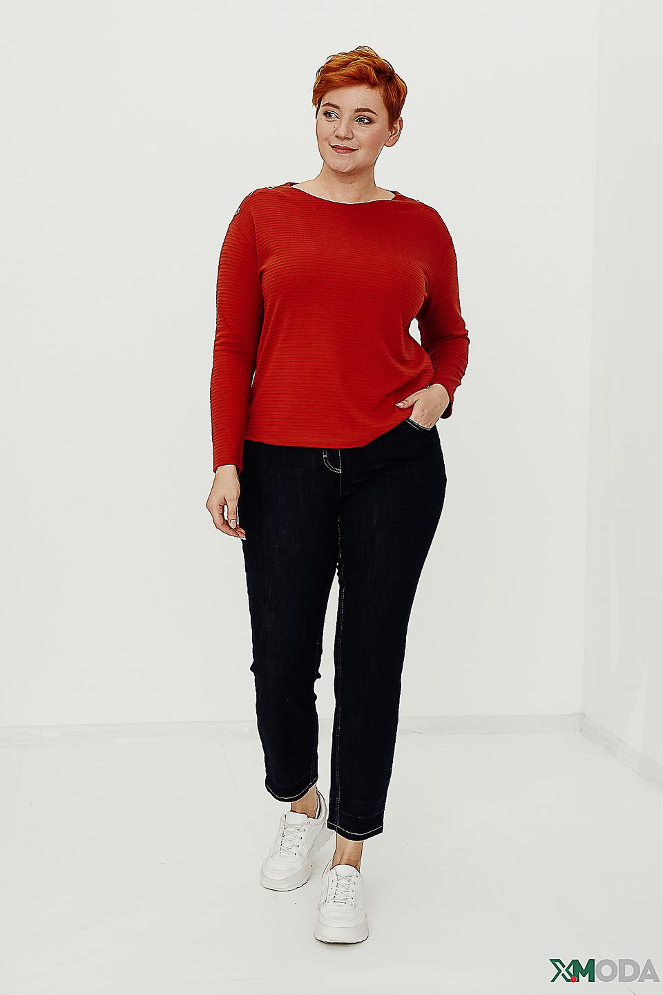 Пуловер Lebek с пуговицами