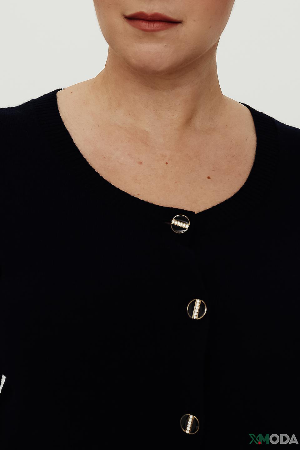 Жакет Pezzo чёрный с пуговицами