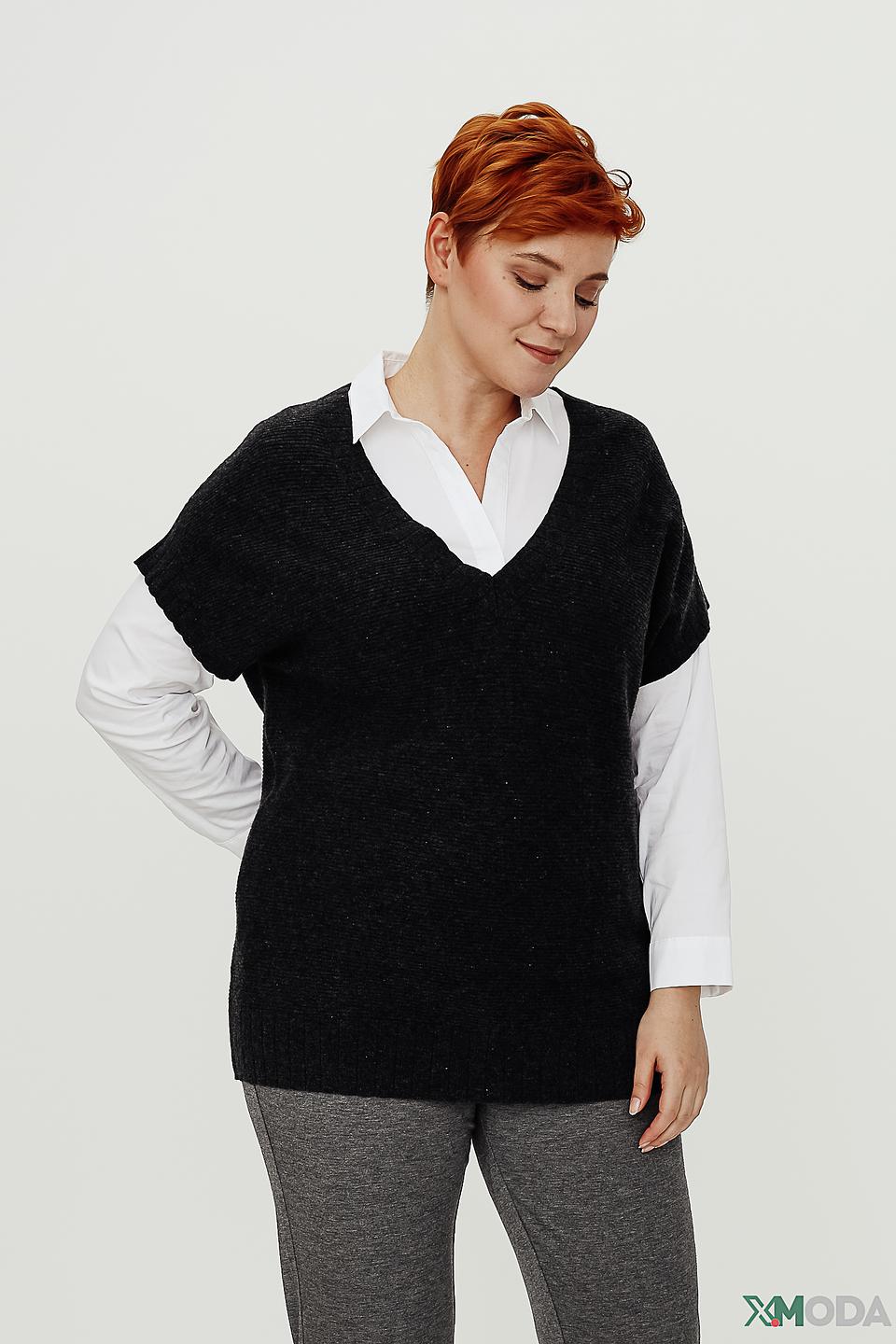 Пуловер Pezzo чёрный без рукавов