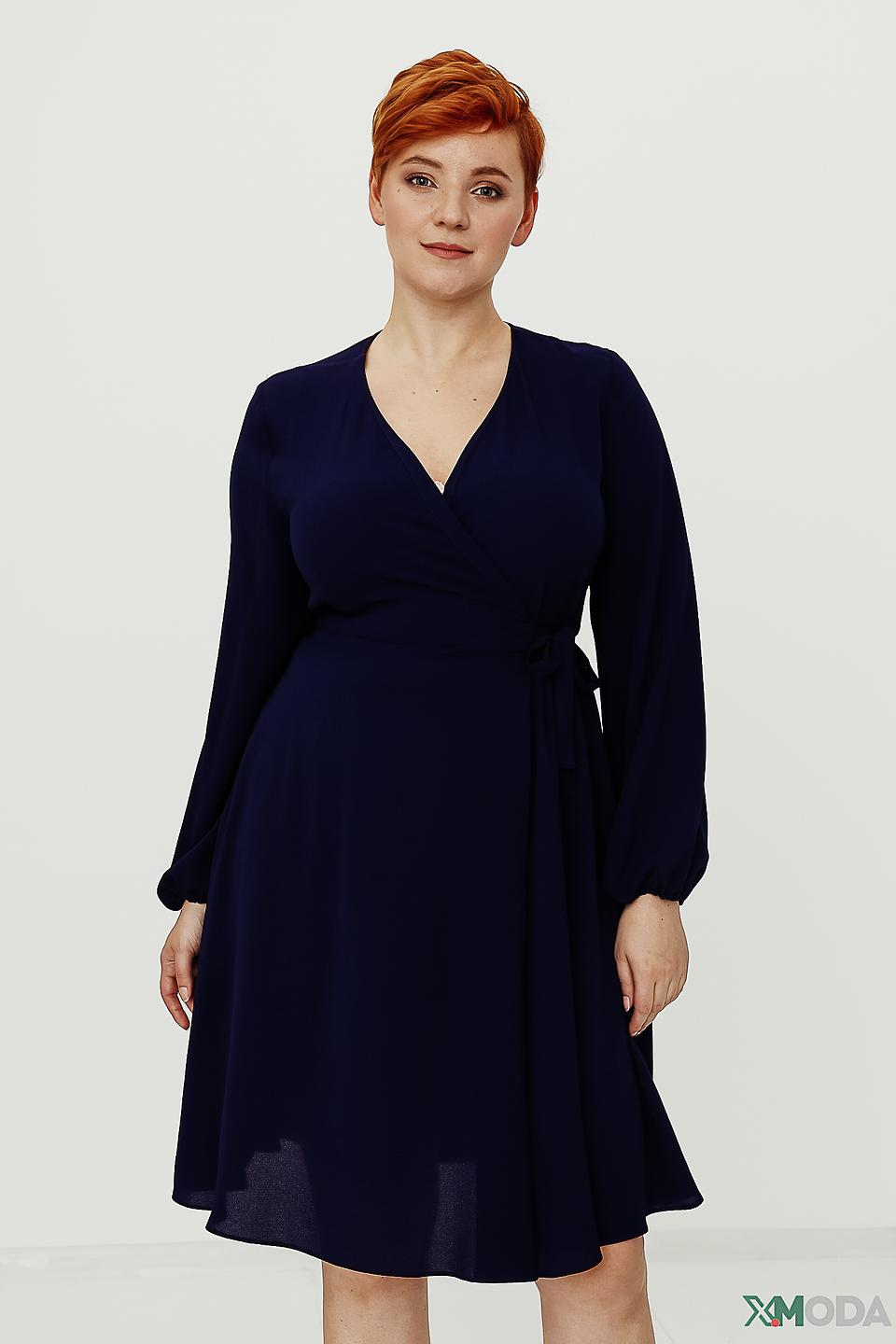 Платье Persona N.O.W. с запахом темно-синее