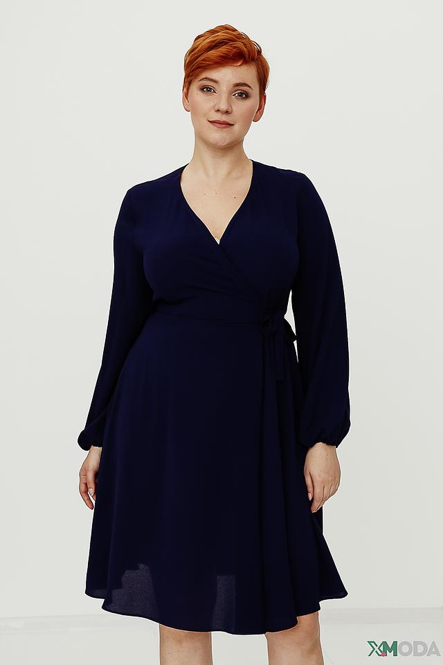 Платье Persona N.O.W. с запахом темно-синее