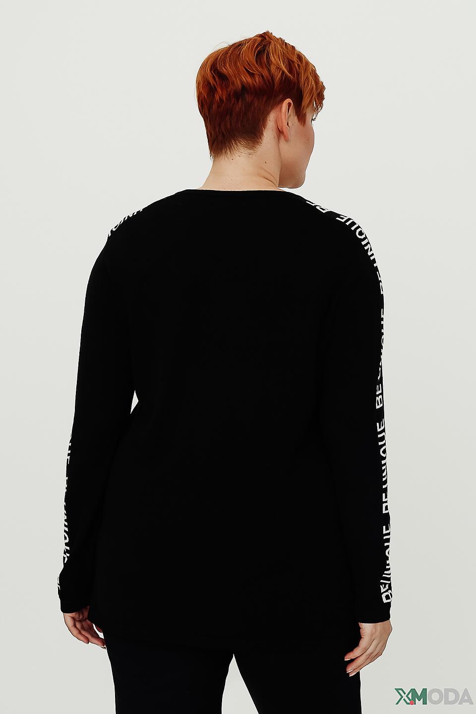 Пуловер Doris Streich с принтом чёрный