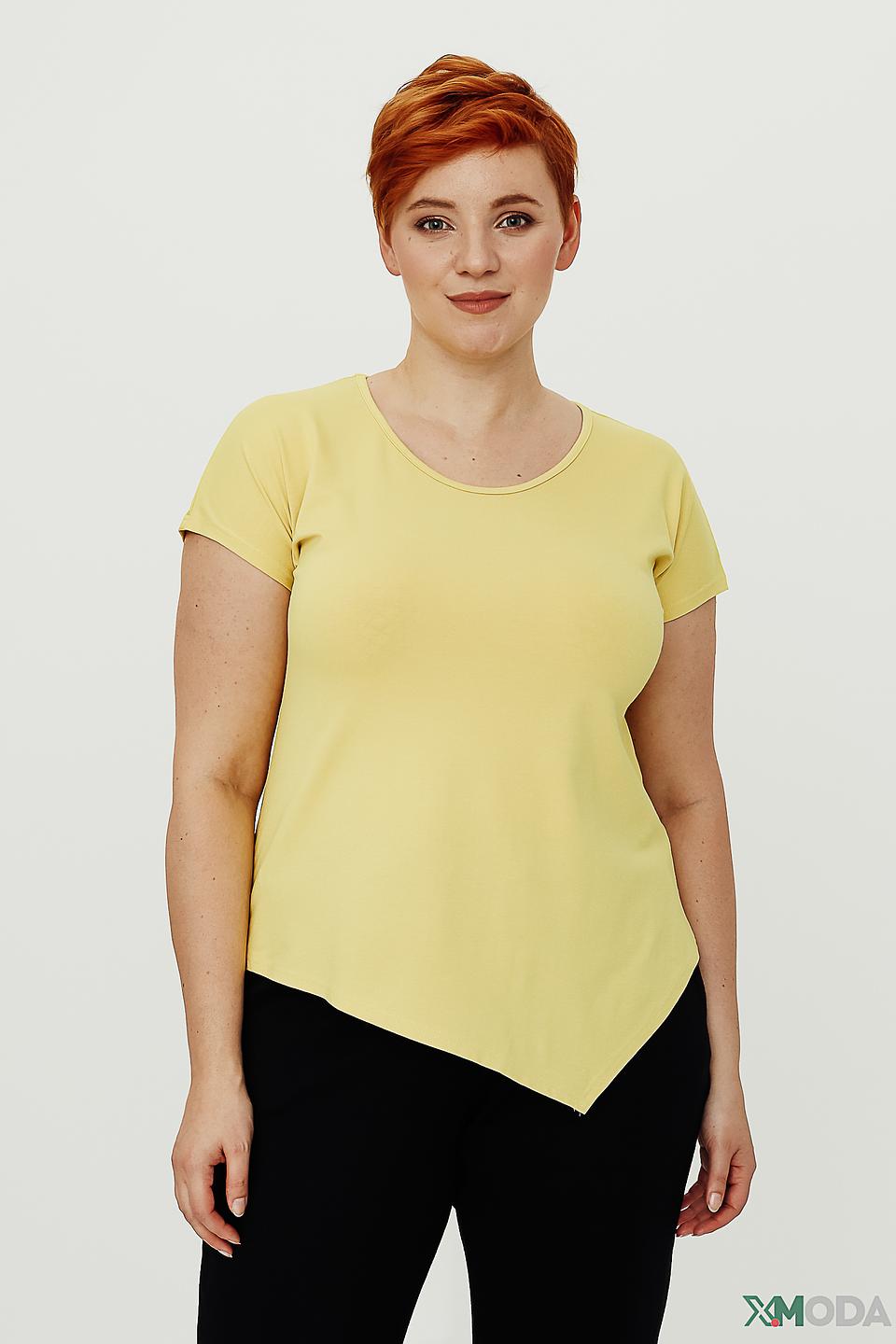 Блуза Doris Streich асимметричный низ, жёлтая