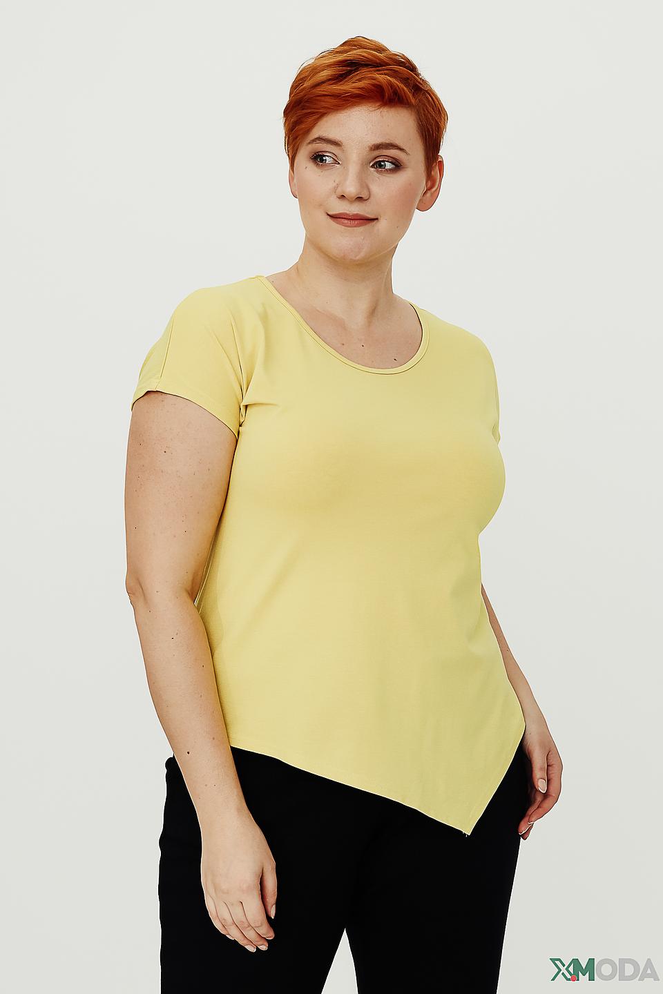 Блуза Doris Streich асимметричный низ, жёлтая