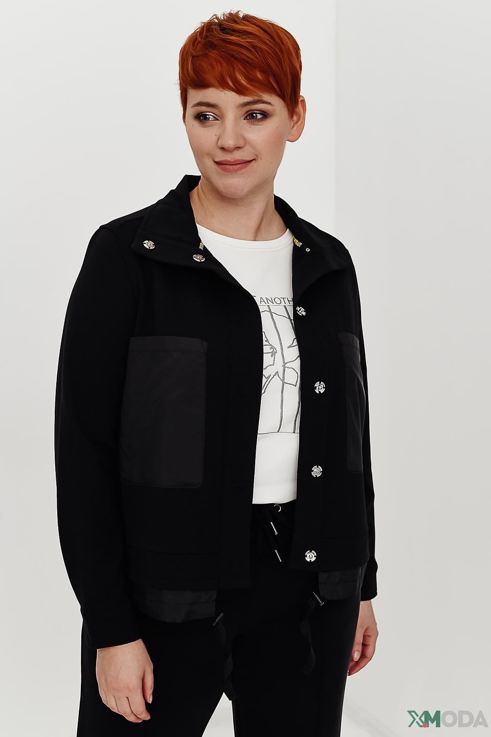 Жакет Samoon чёрный с карманами