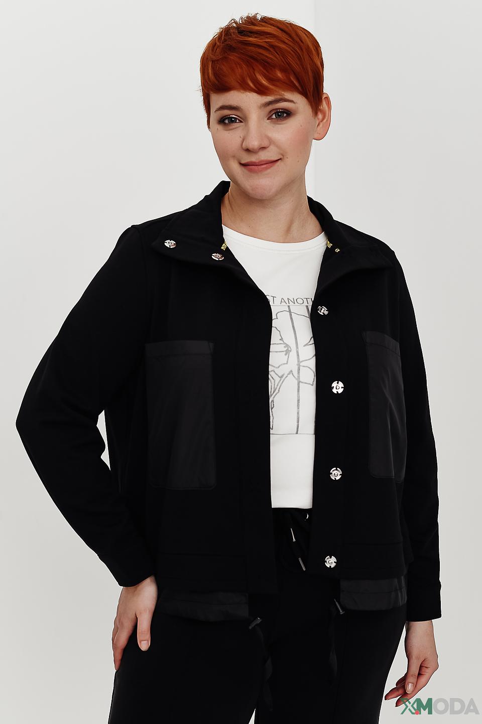 Жакет Samoon чёрный с карманами