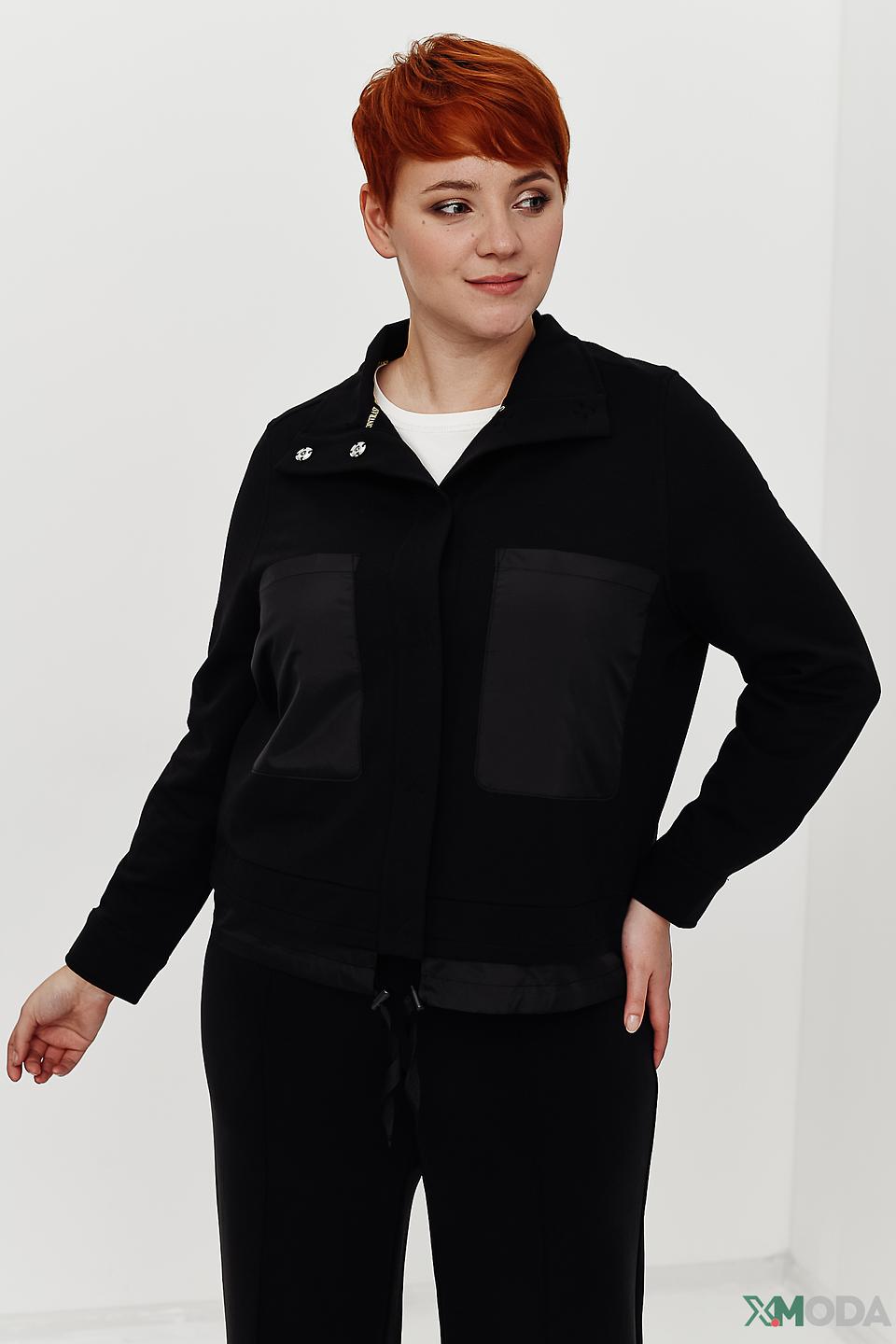 Жакет Samoon чёрный с карманами