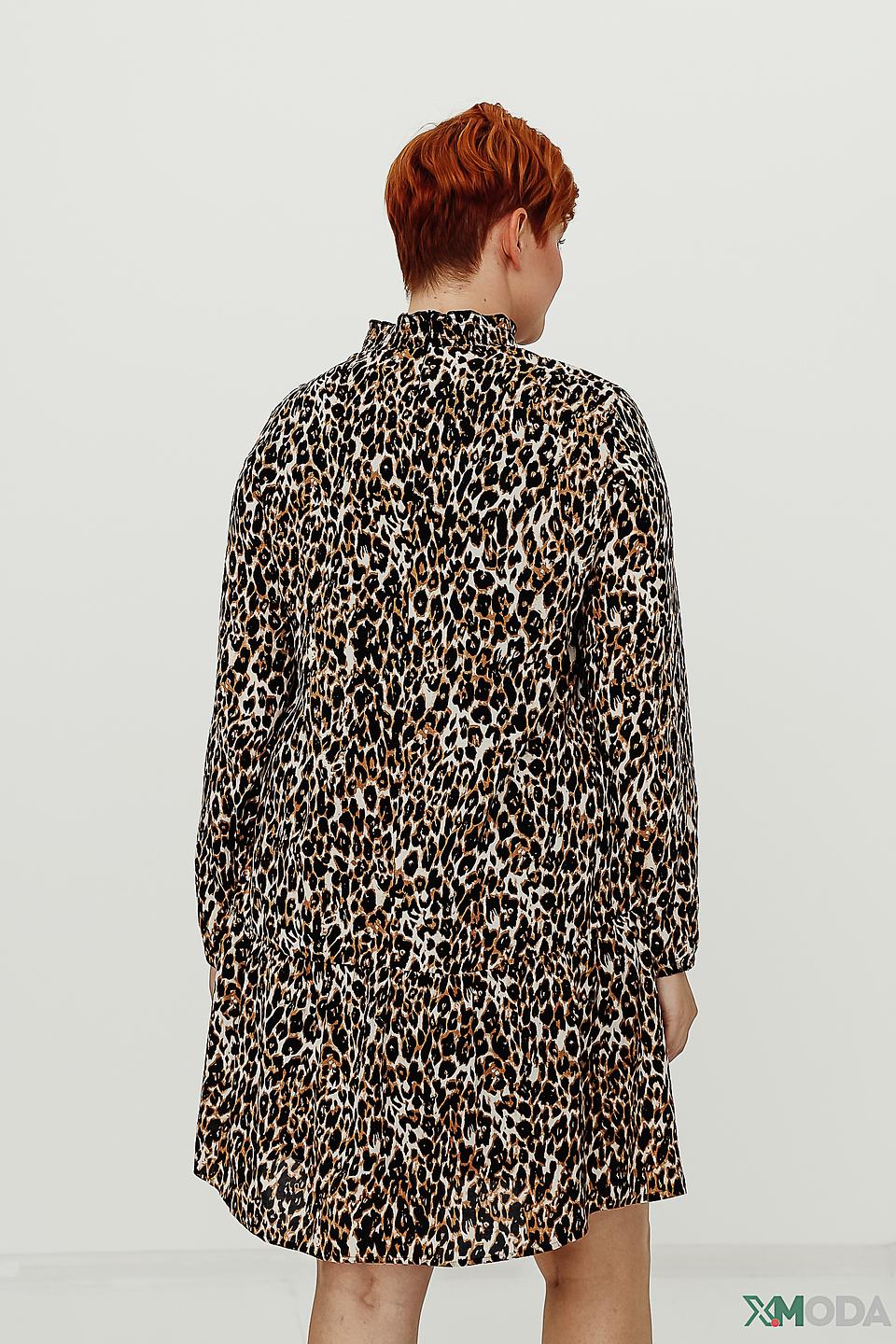 Платье Lecomte с леопардовым принтом