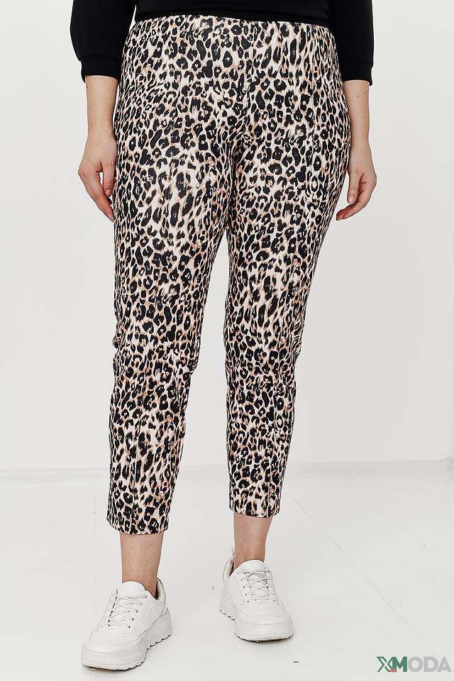 Брюки Lecomte с леопардовым принтом