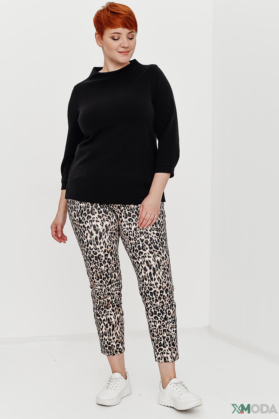 Брюки Lecomte с леопардовым принтом