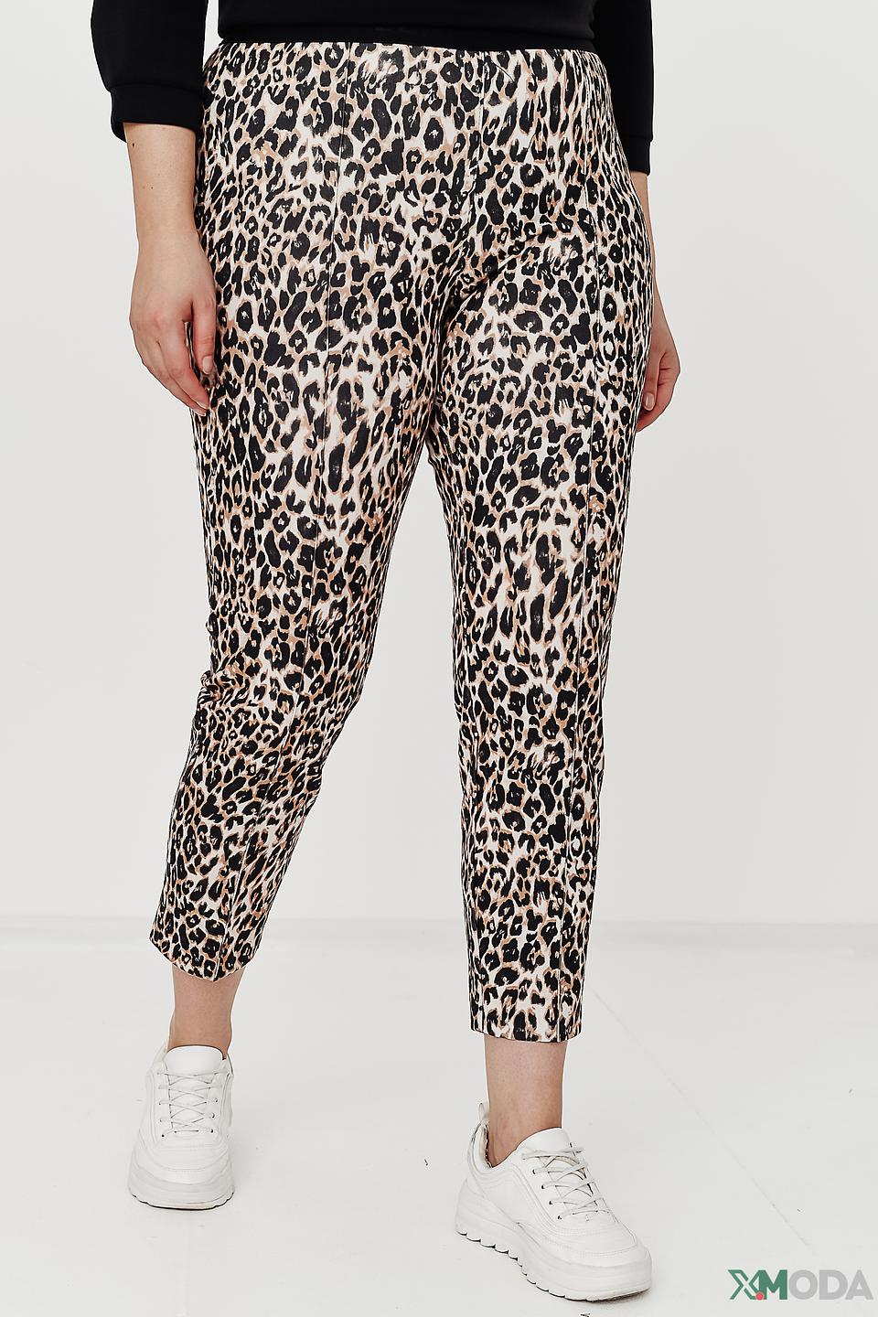 Брюки Lecomte с леопардовым принтом