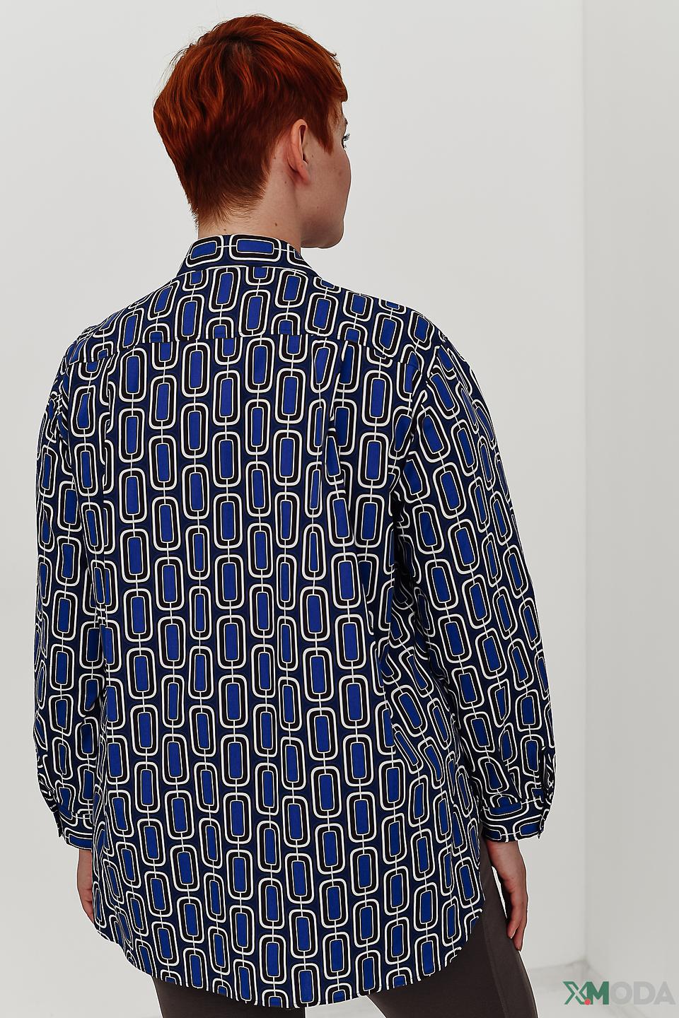 Рубашка Be Yourself в синий принт