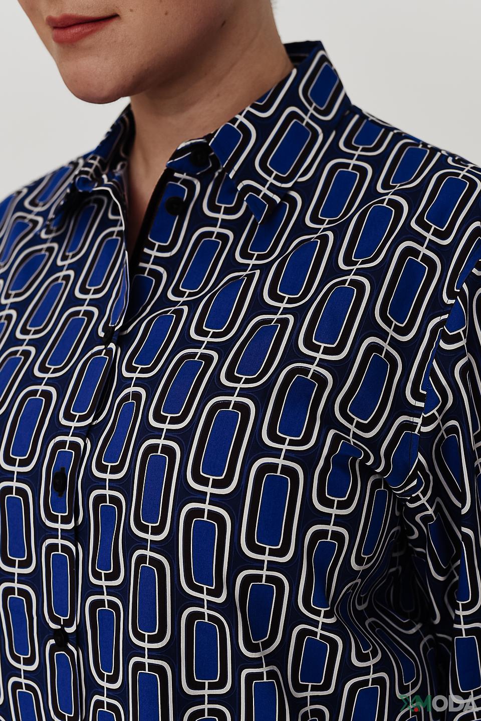 Рубашка Be Yourself в синий принт