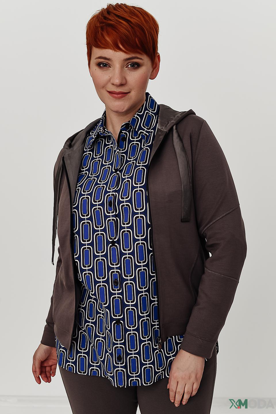 Толстовка Thomas Rabe серая на молнии