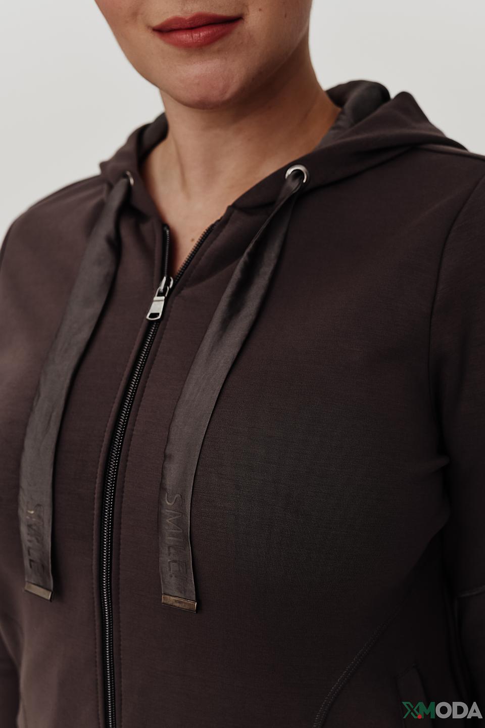 Толстовка Thomas Rabe серая на молнии