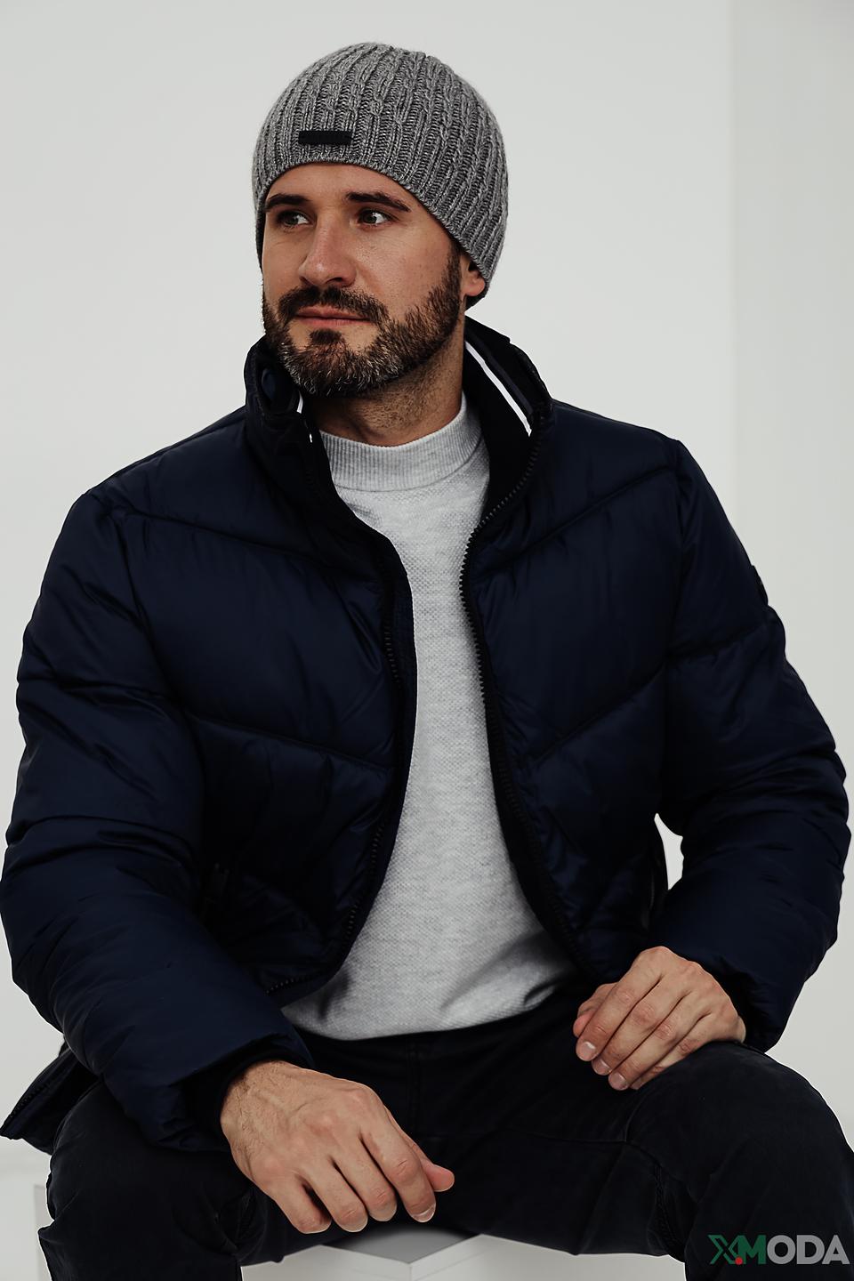 Шапка Bugatti ACC серая