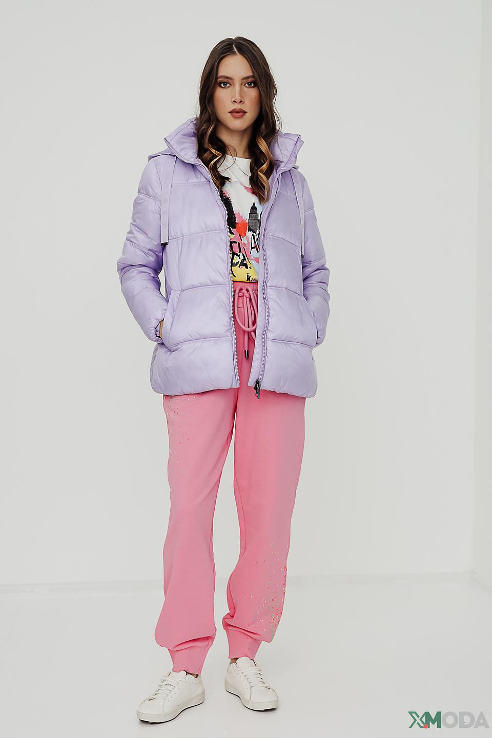 Куртка Bugatti стеганая лавандовая