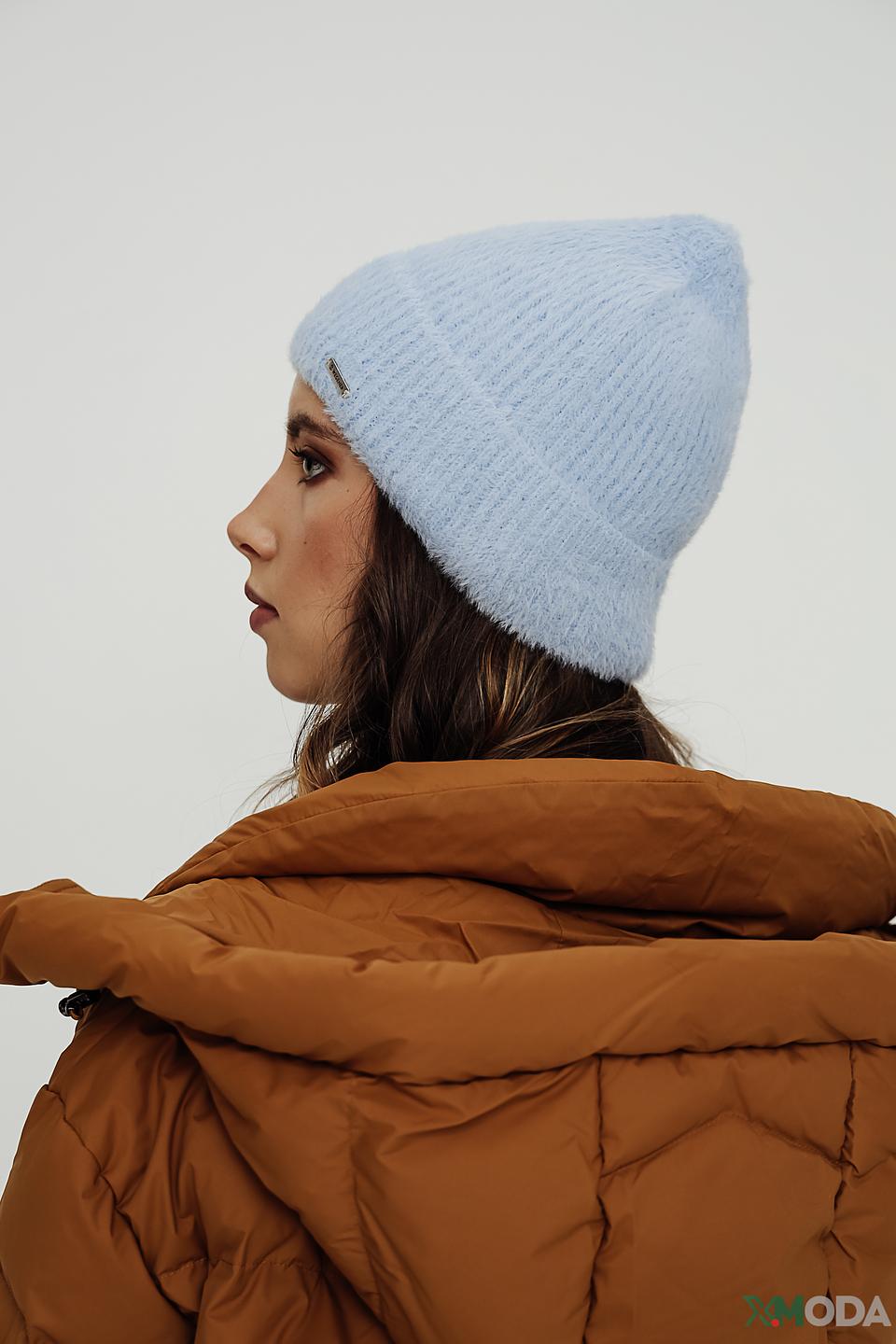 Шапка Wegener вязаная голубая