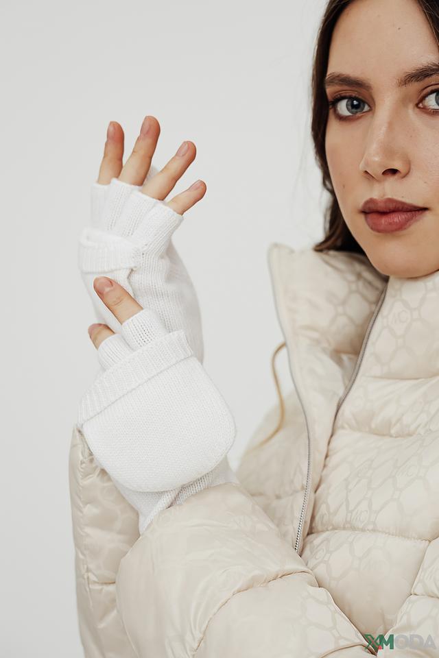 Перчатки Roeckl митенки белые