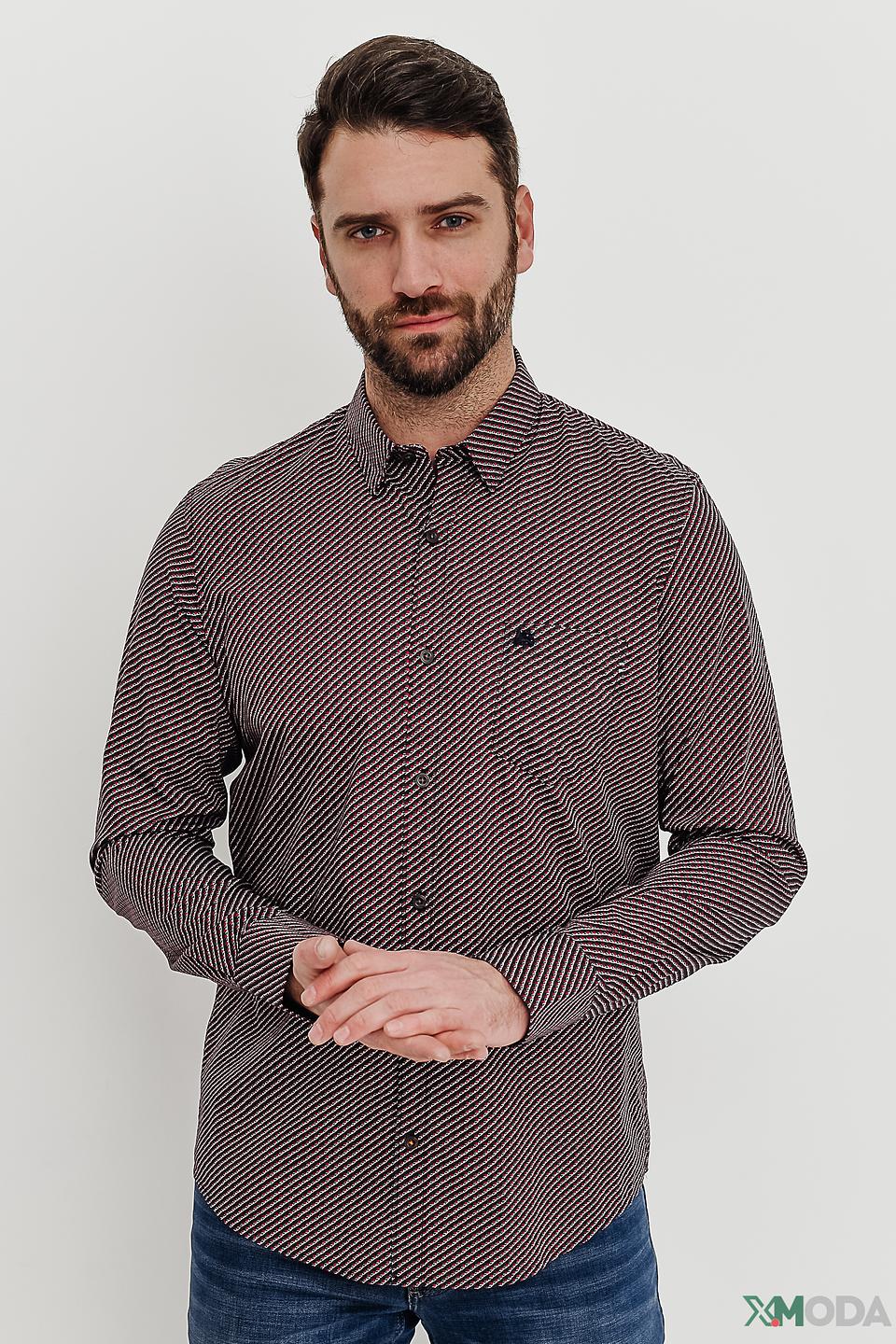 Рубашка Lerros диагональная полоска