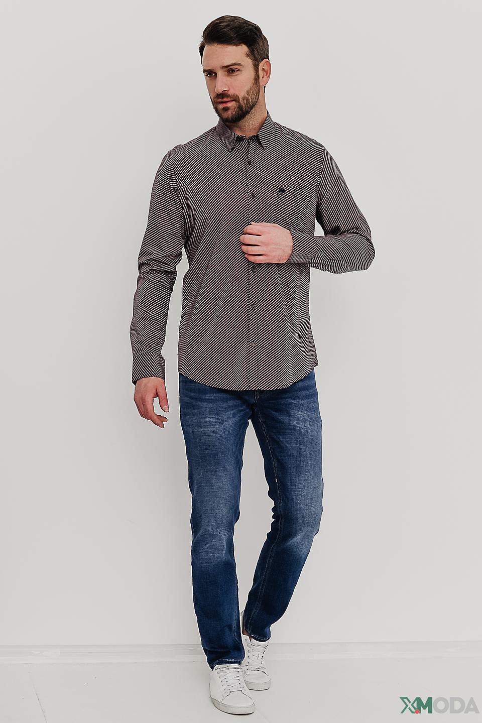 Рубашка Lerros диагональная полоска