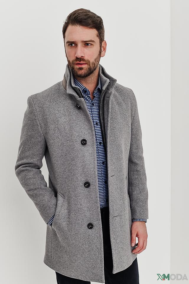 Пальто Bugatti серое