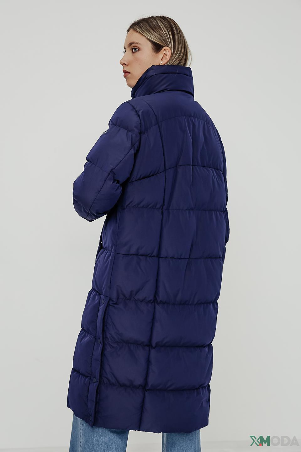 Пальто Bugatti стеганое синее