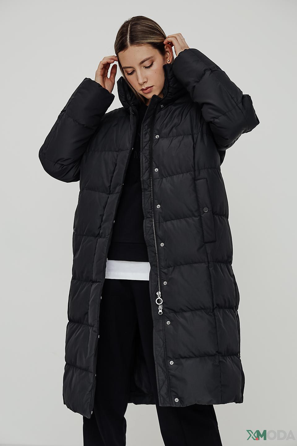 Пальто Bugatti стеганое чёрное