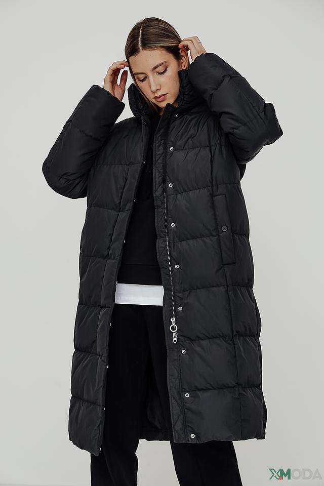 Пальто Bugatti стеганое чёрное