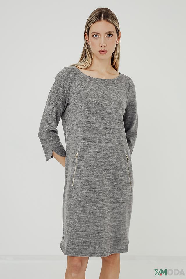 Платье Penny Black серое с карманами