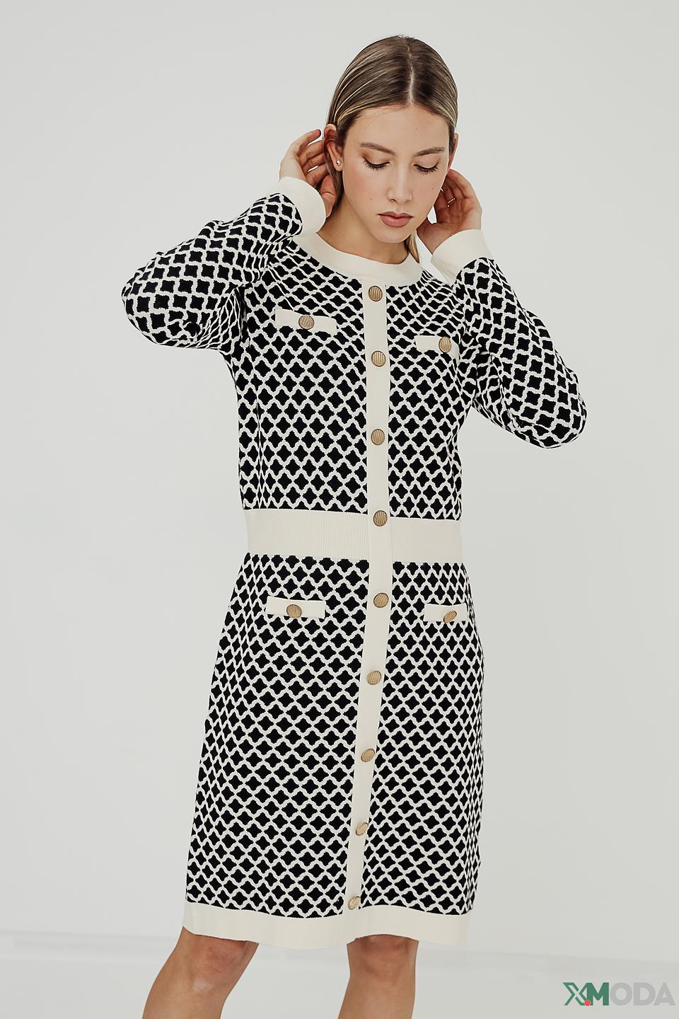 Платье Leo & Ugo в ромбик