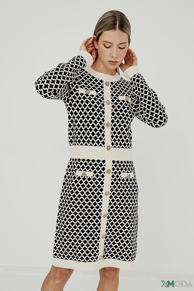 Платье Leo & Ugo в ромбик