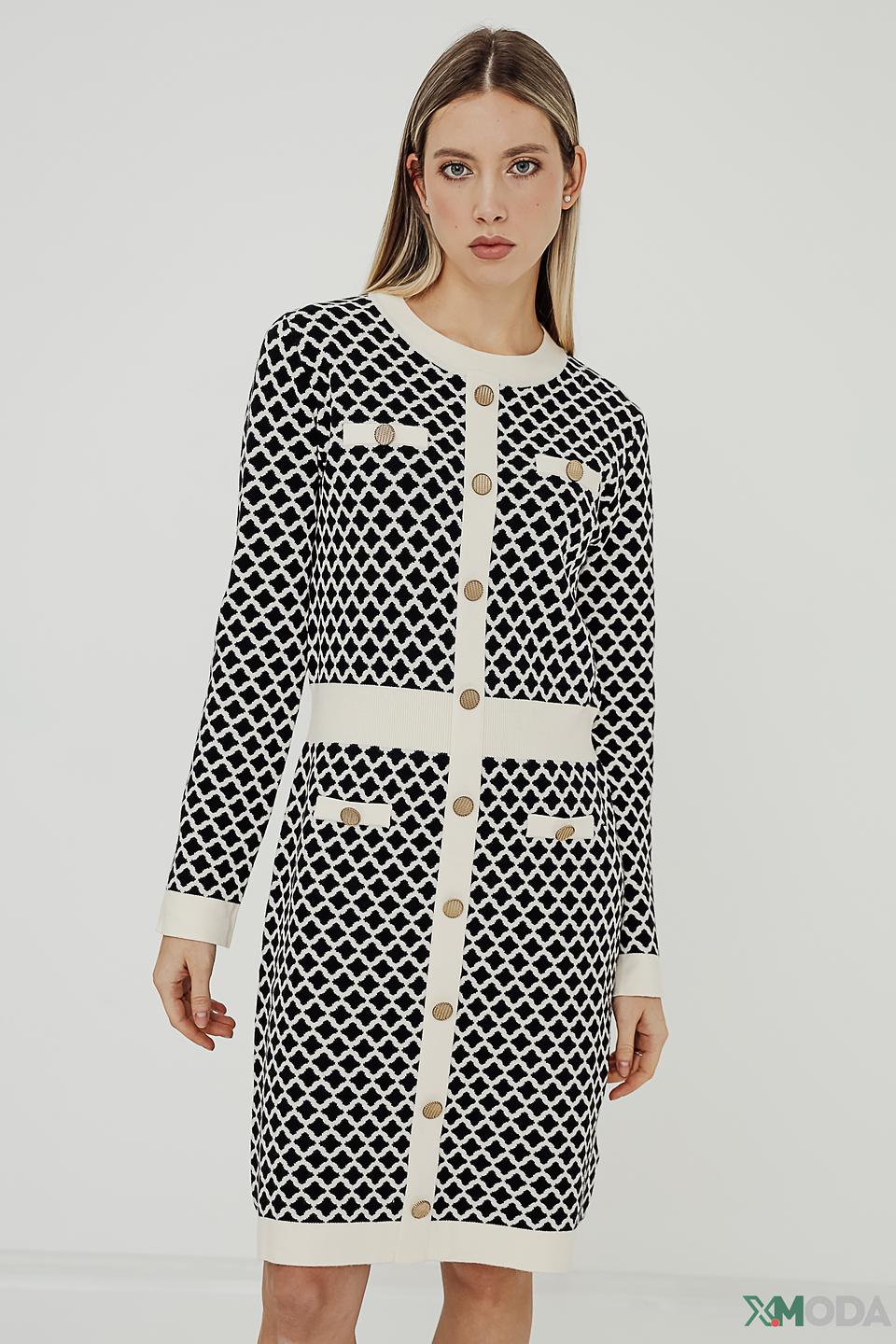 Платье Leo & Ugo в ромбик