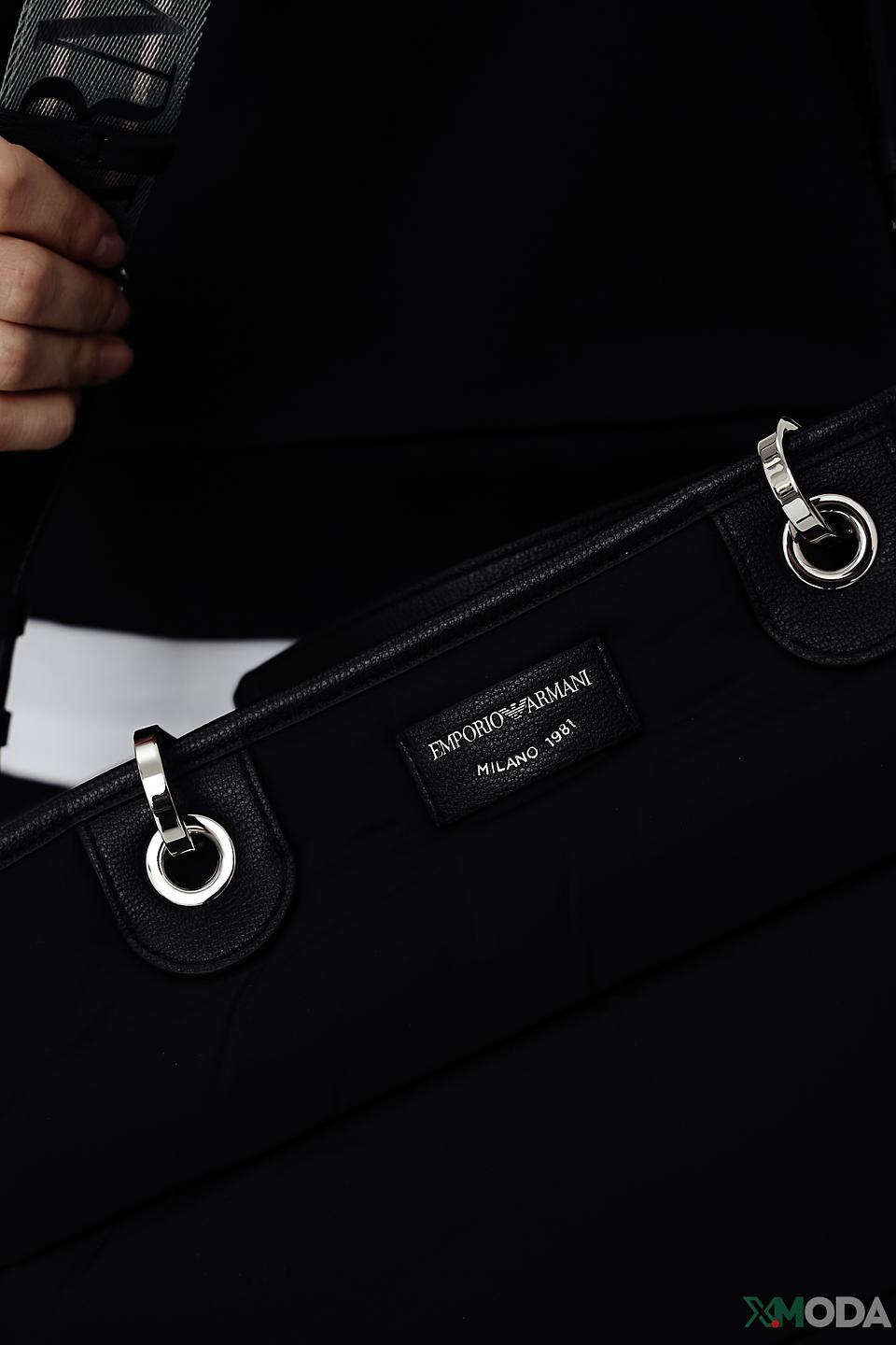 Сумка Emporio Armani стеганая чёрная