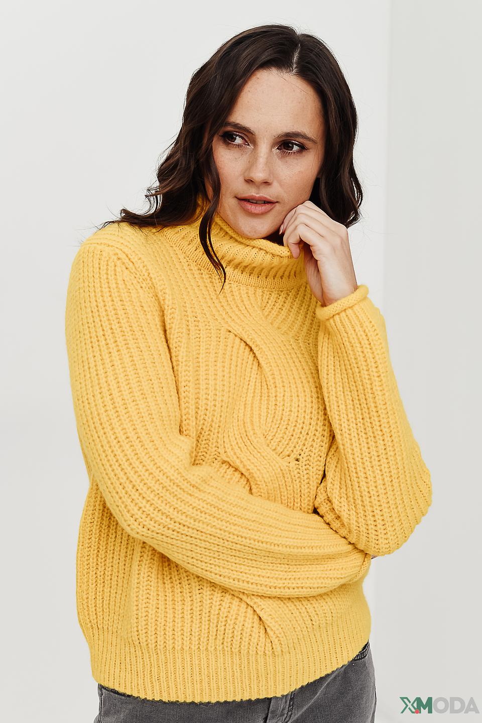 Пуловер Marc Cain горчичный