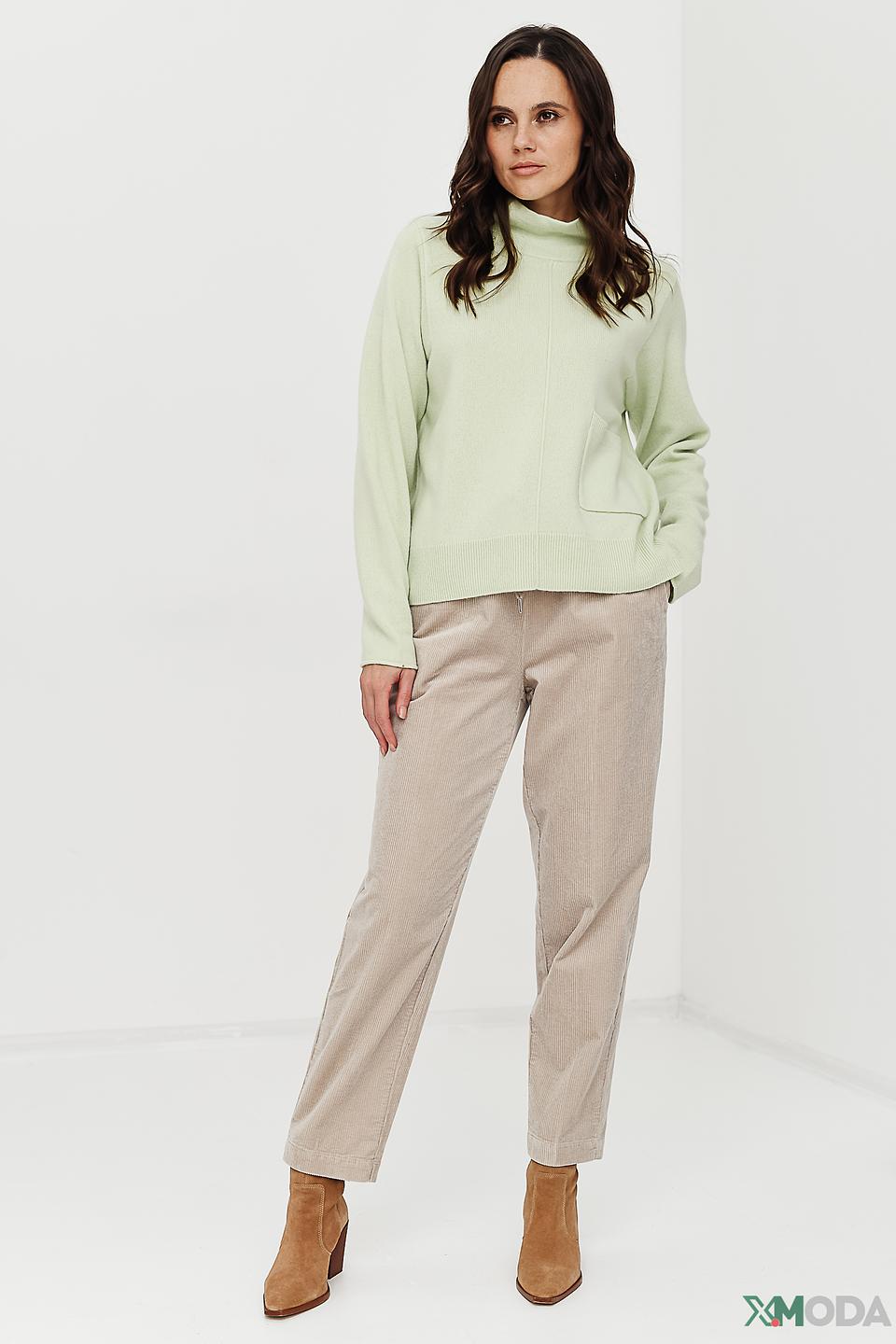 Брюки женские Oui вельветовые бежевые