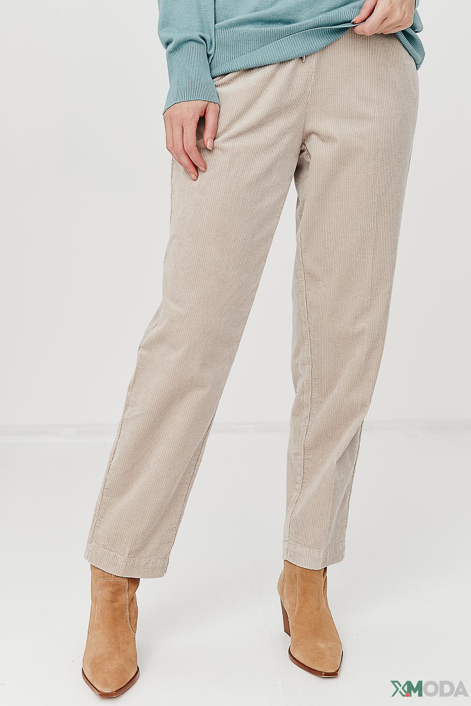 Брюки женские Oui вельветовые бежевые