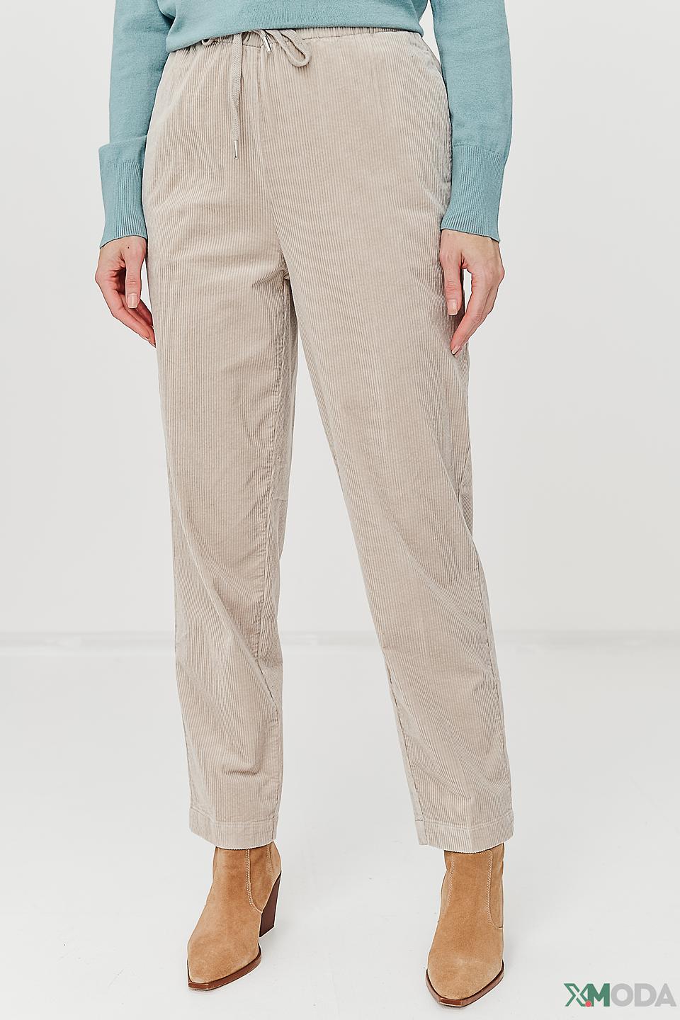 Брюки женские Oui вельветовые бежевые