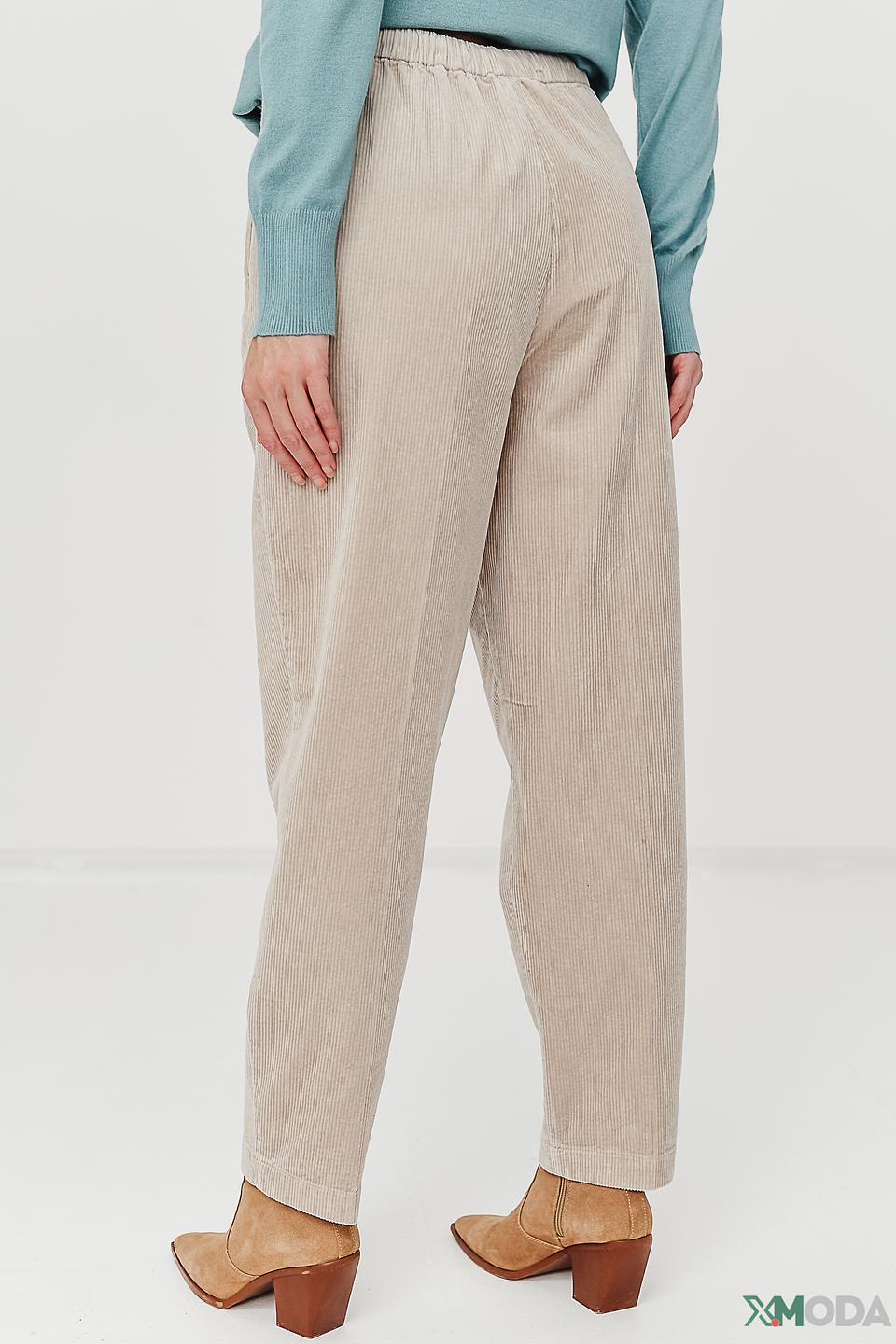 Брюки женские Oui вельветовые бежевые