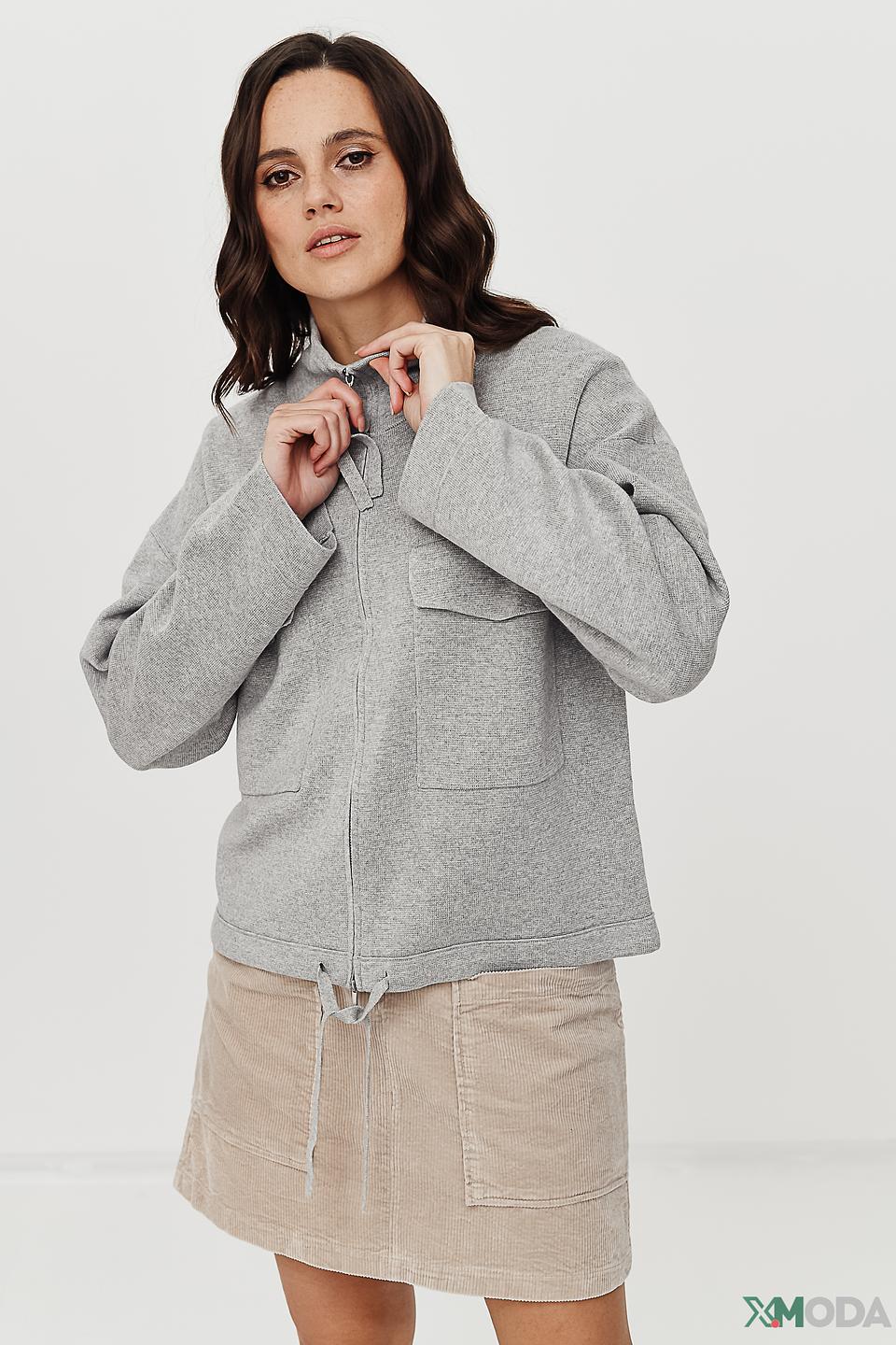 Жакет Oui серый с карманами
