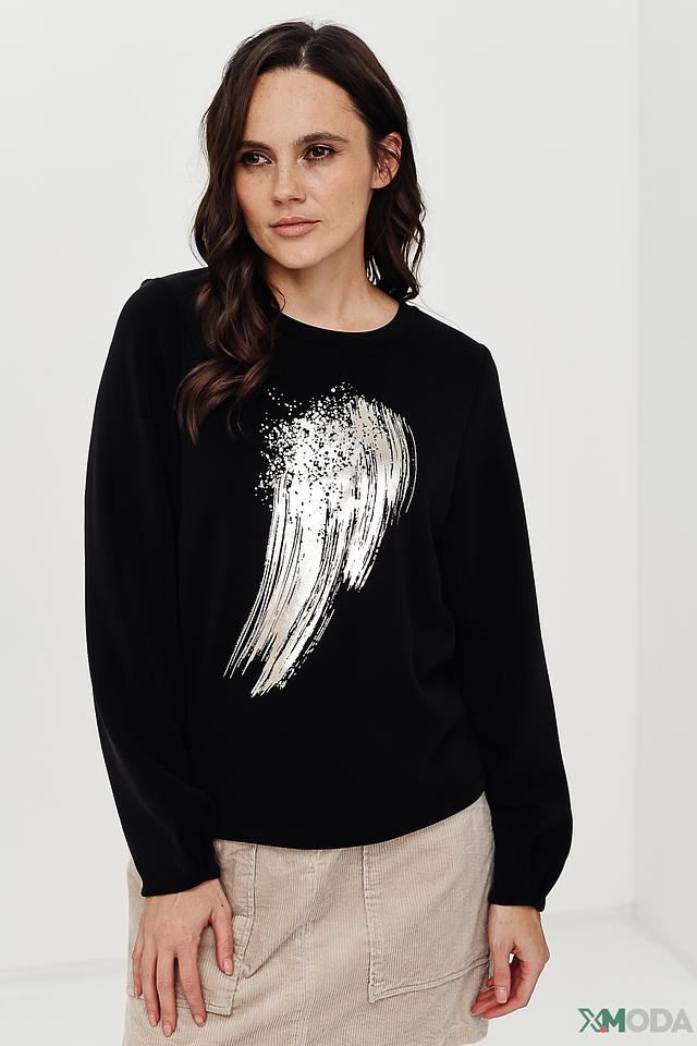 Пуловер Taifun с крыльями чёрный