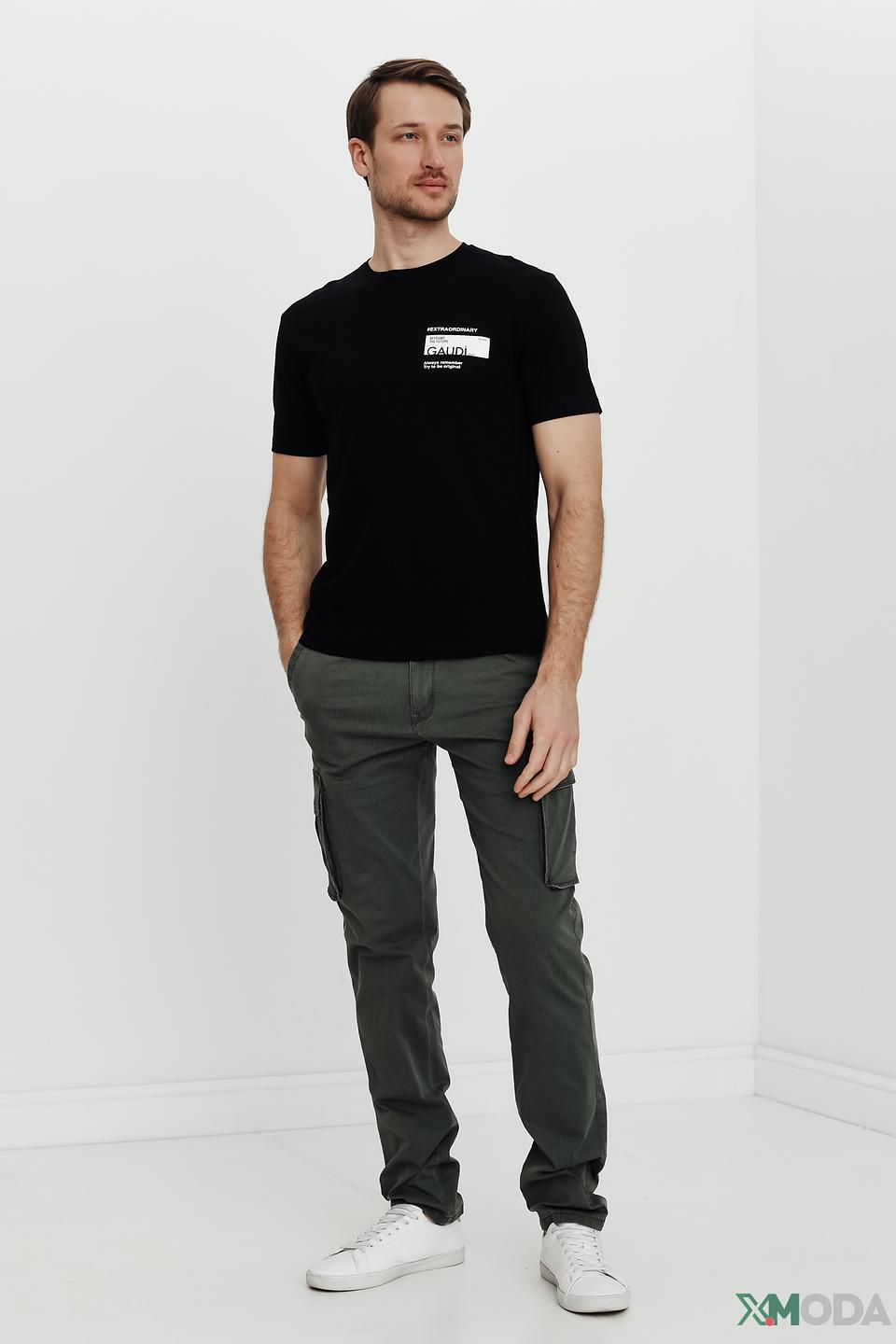 Футболка Gaudi чёрная с принтом