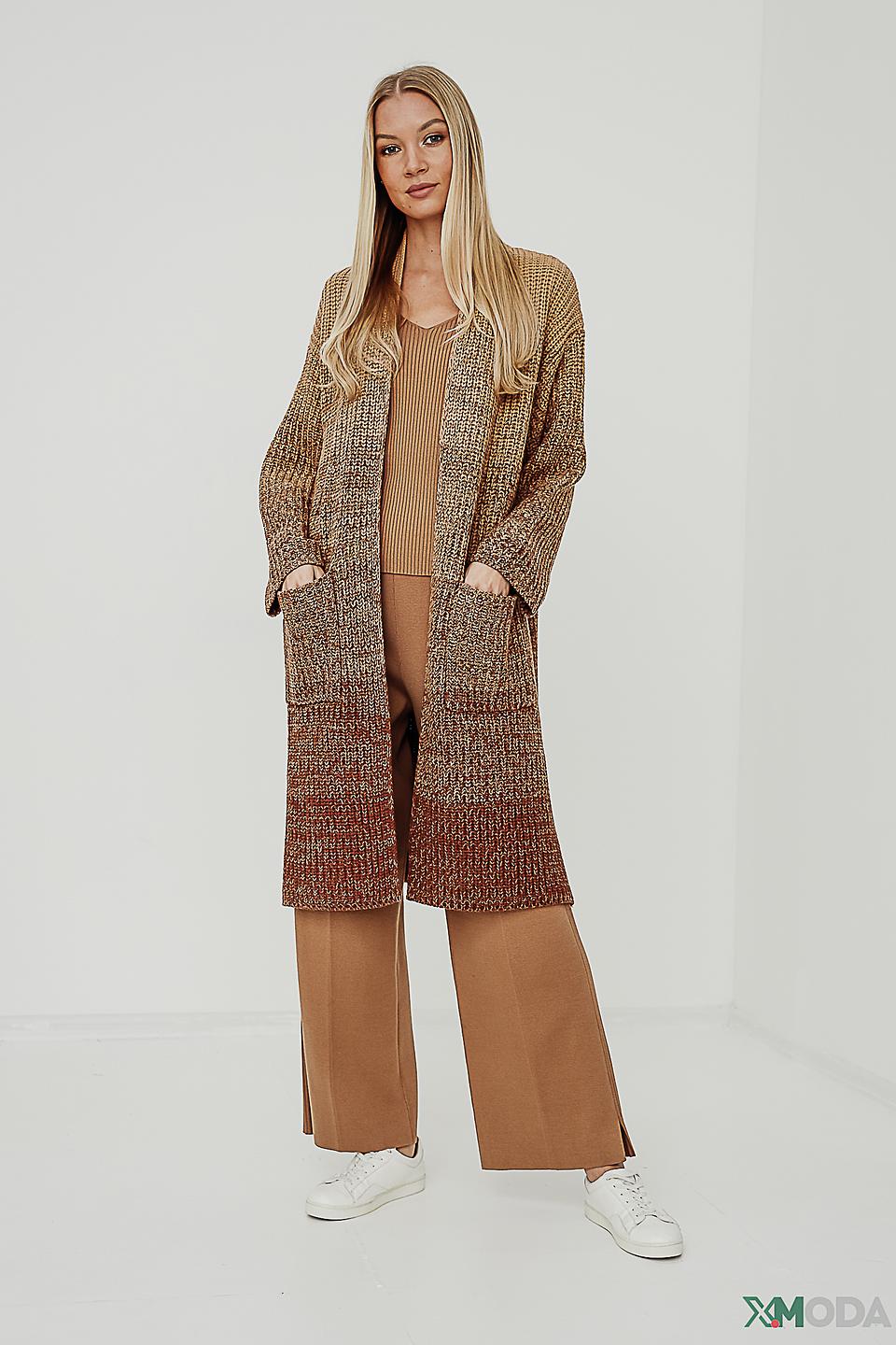 Жакет Tom Tailor вязаный коричневый