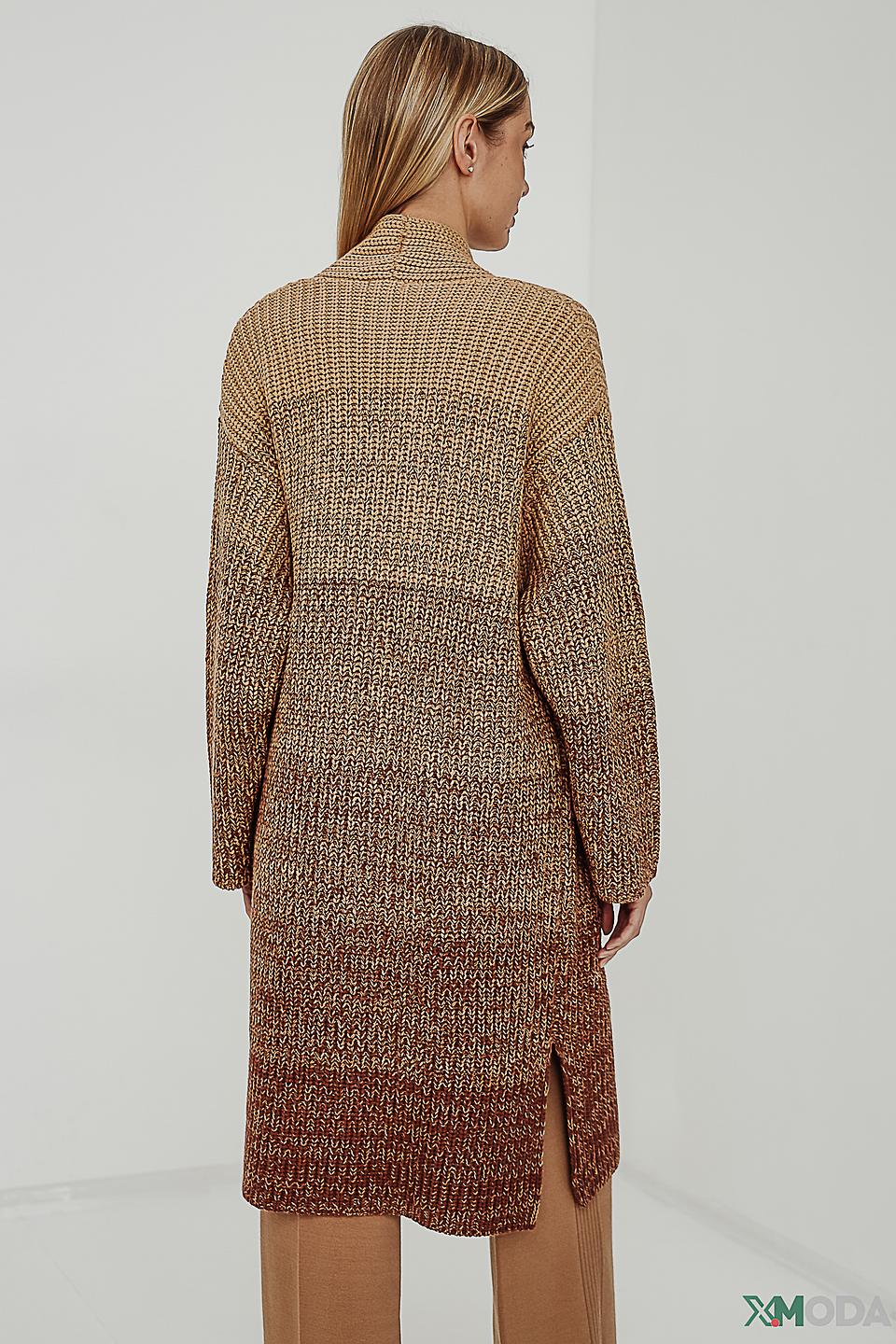 Жакет Tom Tailor вязаный коричневый